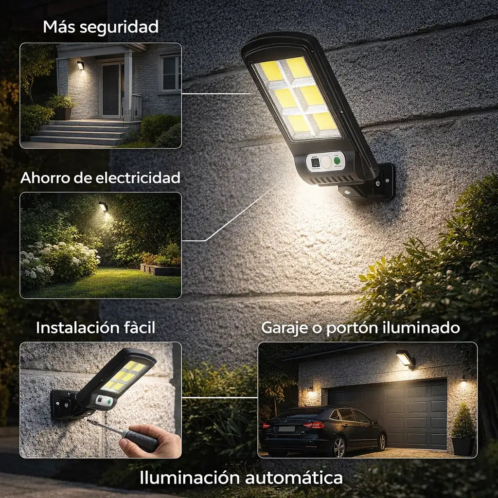 Alumbrado LED con panel solar